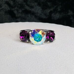 Sterling Silver Swarovski Crystal Ring